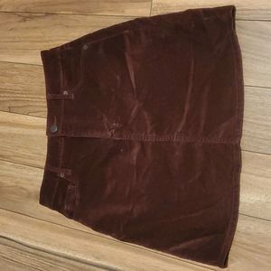 OLD NAVY Velvet Skirt, Wine colored, Size 0
